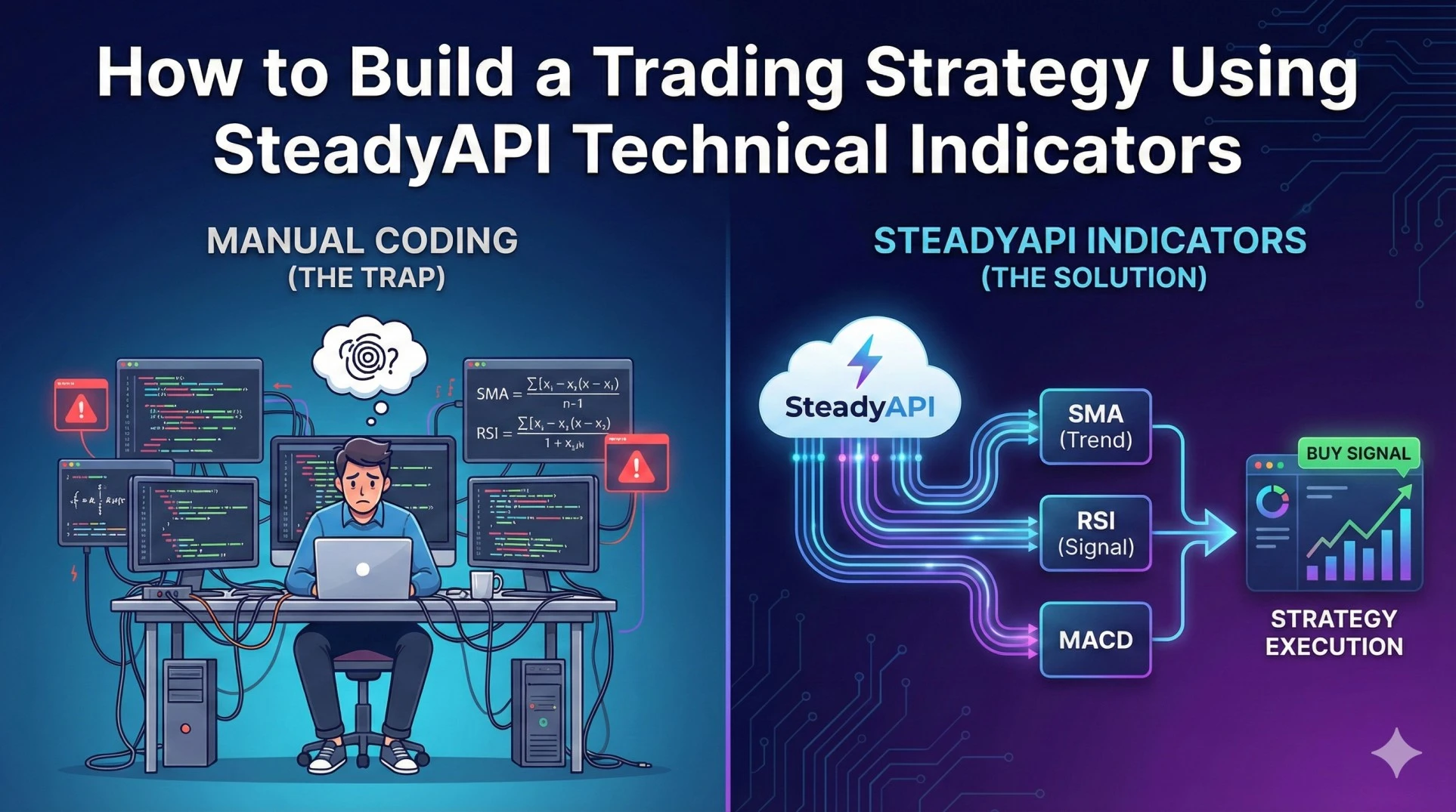 How to Build a Trading Strategy Using SteadyAPI Technical Indicators