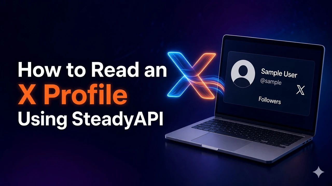 How to Read an X Profile Using SteadyAPI